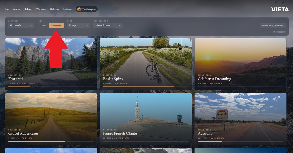 collections-menu